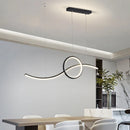 Axyaa Modern LED Pendant Chandelier for Living Room, Dining, or Kitchen