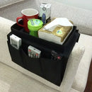Axyaa Couch Armrest Organizer: 4-Pocket Sofa Tray for Remote and Storage