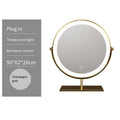 Axyaa LED Smart Touch Vanity Makeup Mirror - Dimmable, 360 Rotation, Tabletop Mirror