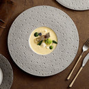 Axya Ceramic Dinner Plate Set - Restaurant Steak Dessert Pasta Soup Tableware