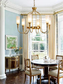 Axyaa Luxury Brass Chandeliers - American Cottage Design