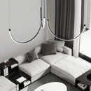 Axyaa Modern U-shaped LED Chandelier for Restaurant and Exhibition Hall
