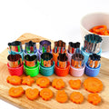 Axyaa Vegetable Cutter Set: Fun Shapes for Kids' Food Baking