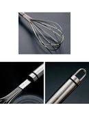 Axyaa Stainless Steel Egg Whisk Blender Balloon Mixer Kitchen Tool