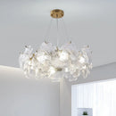 Axyaa Luxury Glass Crystal Chandelier for Living Room, Bedroom, and Study
