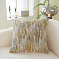 Axyaa Large Textured Accent Pillowcases, 45x45cm, Abstract Jacquard Design