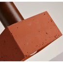 Axyaa Red Stone Ceiling Light: Retro Industrial LED Home Decor for Modern Spaces