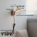 Axyaa Nordic LED Wall Light with Pull Chain Switch and Rotatable Design