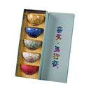 Axyaa Five Elements Kung Fu Tea Cup Set Pottery Coffee Mug Tableware Lucky