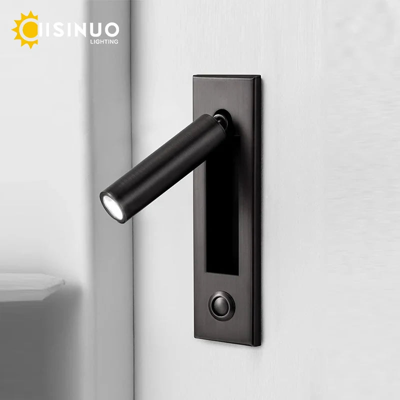 Axyaa Rotating LED Wall Lamp for Bedroom and Hallway Lighting