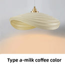 Axyaa Modern White Resin Pendant Light Chandelier for Kitchen Counter