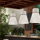 Axyaa Wabi-sabi Pendant Lamp: Modern Fabric Hanging Chandelier for Dining Room
