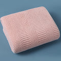 Axyaa Striped Coral Velvet Hand Towels: Soft, Quick Drying, Absorbent Towel