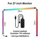 Axyaa RGB Monitor Backlight Sync Light Strip - Smart Ambient TV Computer Decor