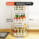 Axyaa Rotating Spice Rack Organizer for Kitchen Storage and Clean Organization