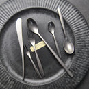 Axya Stainless Steel Cutlery Set, Knife Fork Spoon, Retro Frosted Silver Finish