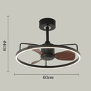 Axyaa Foldable Ceiling Fan with LED Light & Remote Control | Modern Bedroom Living Room Lighting