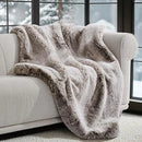 Axyaa Faux Chinchilla Fur Throw Blanket - Luxuriously Soft and Warm for Winter