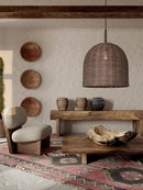 Axyaa Rattan Ceiling Chandelier for Elegant Living Room Home Decor
