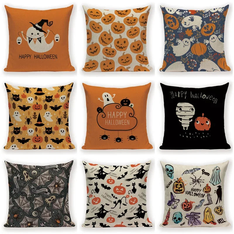Halloween Demon Cushion Cover for Festive Home Decor by Axyaa