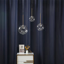 Axya Luxury Golden Glass Ball Chandelier - Modern Living Room & Bedroom Pendant Light