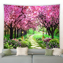 Axyaa Romantic Floral Garden Tapestry for Living Room Dorm Aesthetics