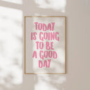 Retro Today Is A Good Day Canvas Posters by Axyaa for Modern Home Decor