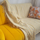 Axyaa Nordic Knitted Sofa Blanket: Cozy Home & Office Warmth