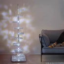 Axyaa Minimalist Ambiance LED Floor Lamp with Storage Shelf for Living Room