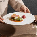 Axyaa Ceramic Steak Pasta Sushi Dessert Plate Set for Molecular Cuisine