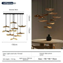 Axyaa Retro Wood Staircase Island Pendant Light