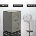 Axyaa Clear Flower Base Bent Stem Goblet 200ml Drinking Glass Set