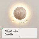 Axyaa Yellow Cave Stone Wall Lamp - Japanese Style LED Bedside Light