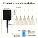 Axyaa Solar Firework Lights 8 Modes Remote Control Starburst Lamp - Christmas Garden Decor