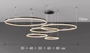 Axyaa LED Pendant Chandeliers for Modern Living Room and Dining Room Lighting