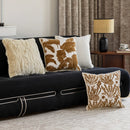 Axyaa Light Luxury Brown Chenille Sofa Pillowcase - Home Decor Piece