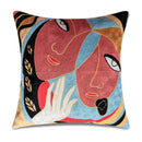 Axyaa Picasso Graffiti Art Painting Cushion Cover for Home Décor