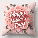 Axyaa Mother'S Day Throw Pillow Covers - Romantic Love, Bicycle, and Rose Bouquet Designs