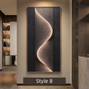 Axyaa Crystal Porcelain LED Wall Mural Lights for Porch Foyer Living Room Decor