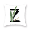 Floral Alphabet Pillow Case by Axyaa: Home & Car Decorative Cushion Cover