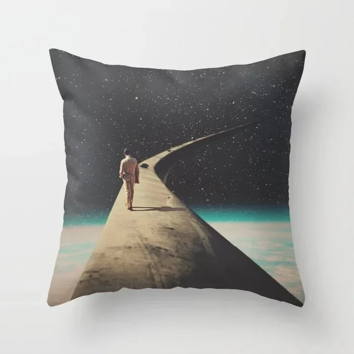 Axyaa Starry Sky Moon Cushion Cover - 45X45CM