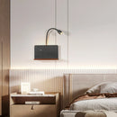 Axyaa Indoor Wall Lamp: USB Port, Wireless Charging, 360° Rotatable, Switch, Bedside Night Light