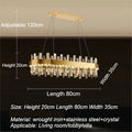 Axyaa Luxury Golden Crystal Round Ceiling Chandelier Light for Living Room