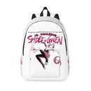 Axyaa Spider Gwen Stacy Kids Canvas Backpack for Preschool and Primary School