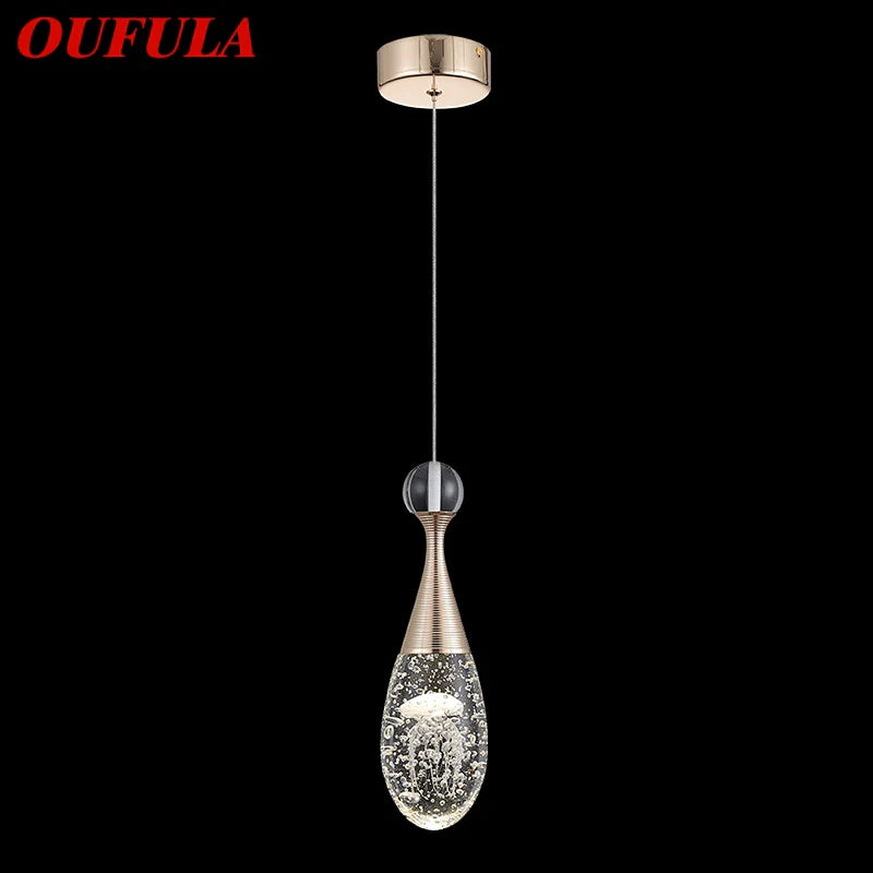 Axyaa Crystal Jellyfish LED Chandelier for Bedroom and Dining Room