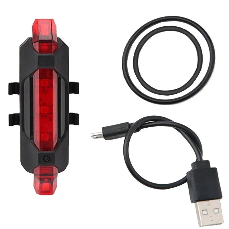 Axyaa Bike Light Set: USB Rechargeable Headlights & Taillights for Riding Safety
