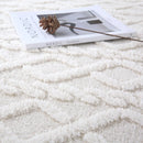 Axyaa Plush Jacquard Carpet Gray Beige Rug - Home Decor Floor Cover