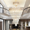 Axyaa Spiral Staircase Chandelier: Luxury Light for Penthouse, Loft, Hotel