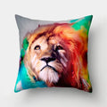 Axyaa Lion Tiger Head Pillowcase for Home Decor - Soft and Stylish Animal Cushion Cover