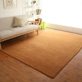 Axyaa Grey Floor Mat Thick Living Room Bedroom Carpet Children's Room Non-Slip Rug